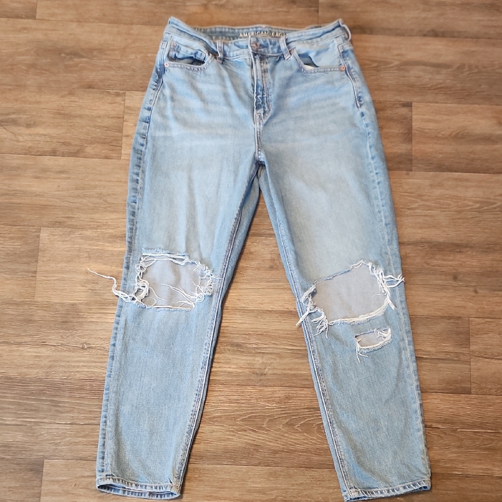 American Eagle Outfitters Boyfriend Blue Jeans Relaxed Fit